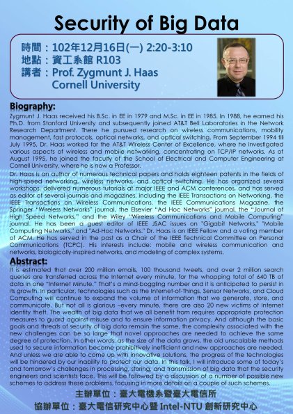 20131216 Prof_ Zygmunt J_ Haas